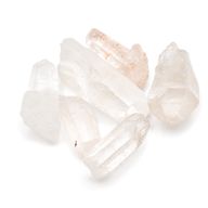 Set med 6 mineralprover - Himalajanska kvarts kristallbitar