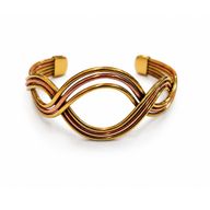 Koppar Elemental Waves-armband (blandade)