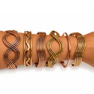 Koppar Elemental Waves-armband (blandade)