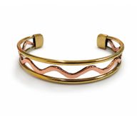 Koppar Elemental Waves-armband (blandade)