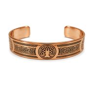 Solida koppararmband i medeltidskollektion med affirmationgravyrer (blandade)