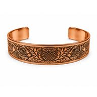 Solida koppararmband i medeltidskollektion med affirmationgravyrer (blandade)