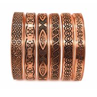 Armband i solid koppar Nomad Energy Collection graveringar (blandade)