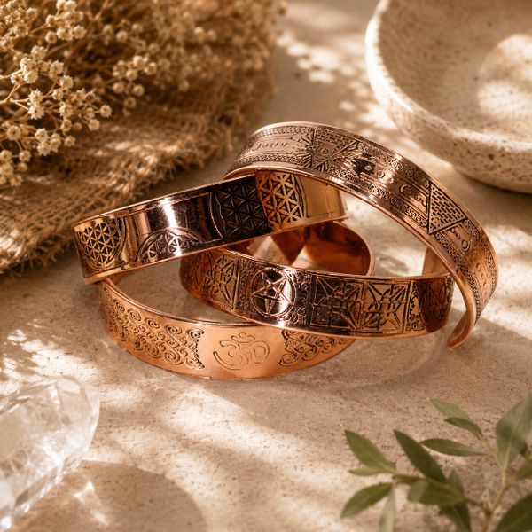 Armband & Ringar i Koppar med Magneter