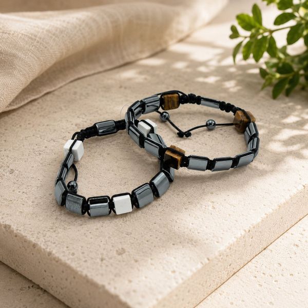Magnetiska Shamballa Armband av Hematit