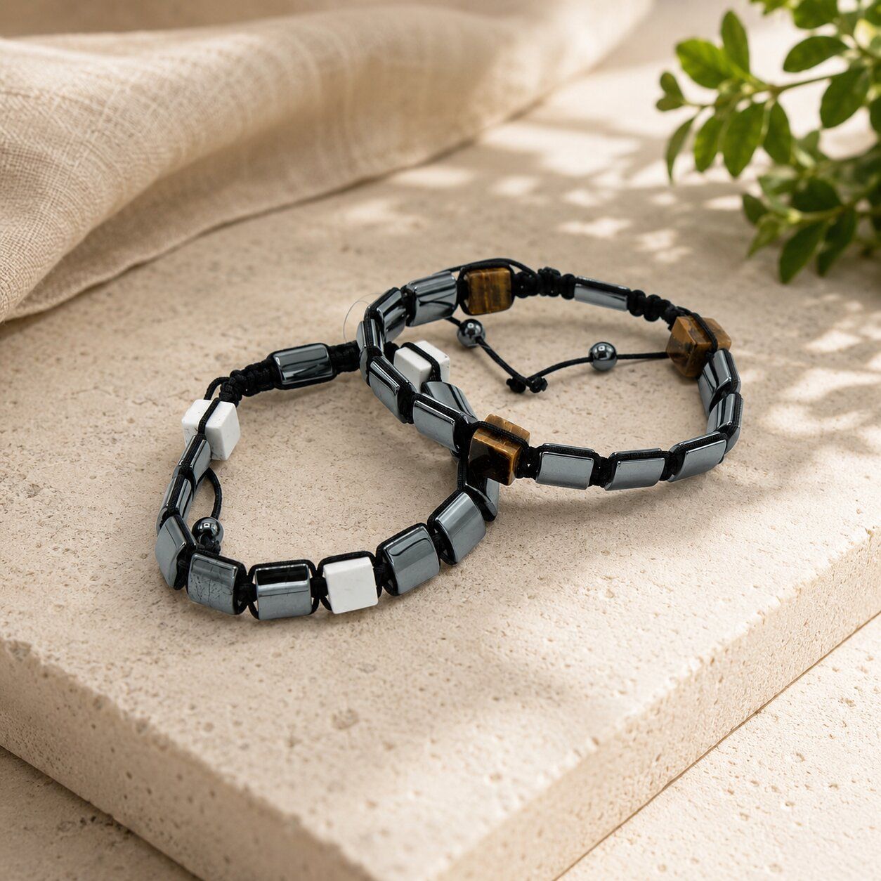 Magnetiska Shamballa Armband av Hematit