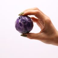 Facetterad Helande Boll & Stativ - Ametist