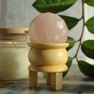 Facetterad Helande Boll & Stativ - Rosenkvarts
