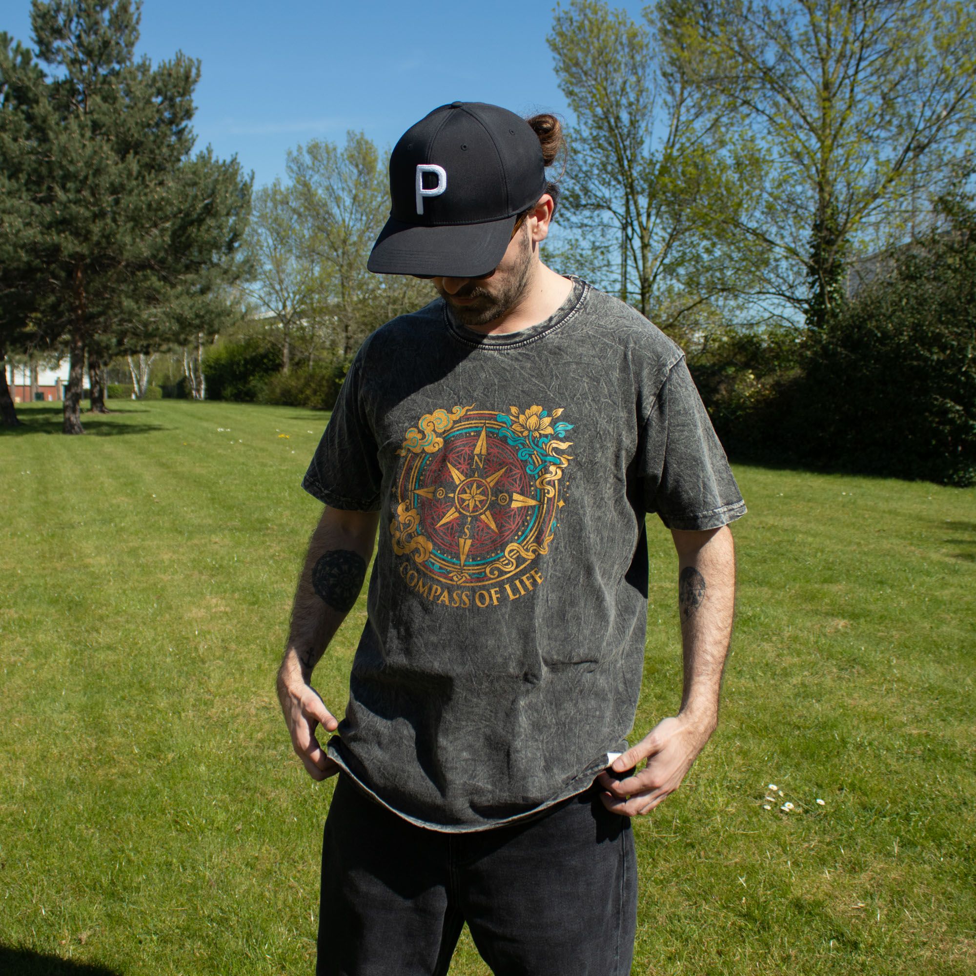 Stentvättade Nomad Sari T-shirts