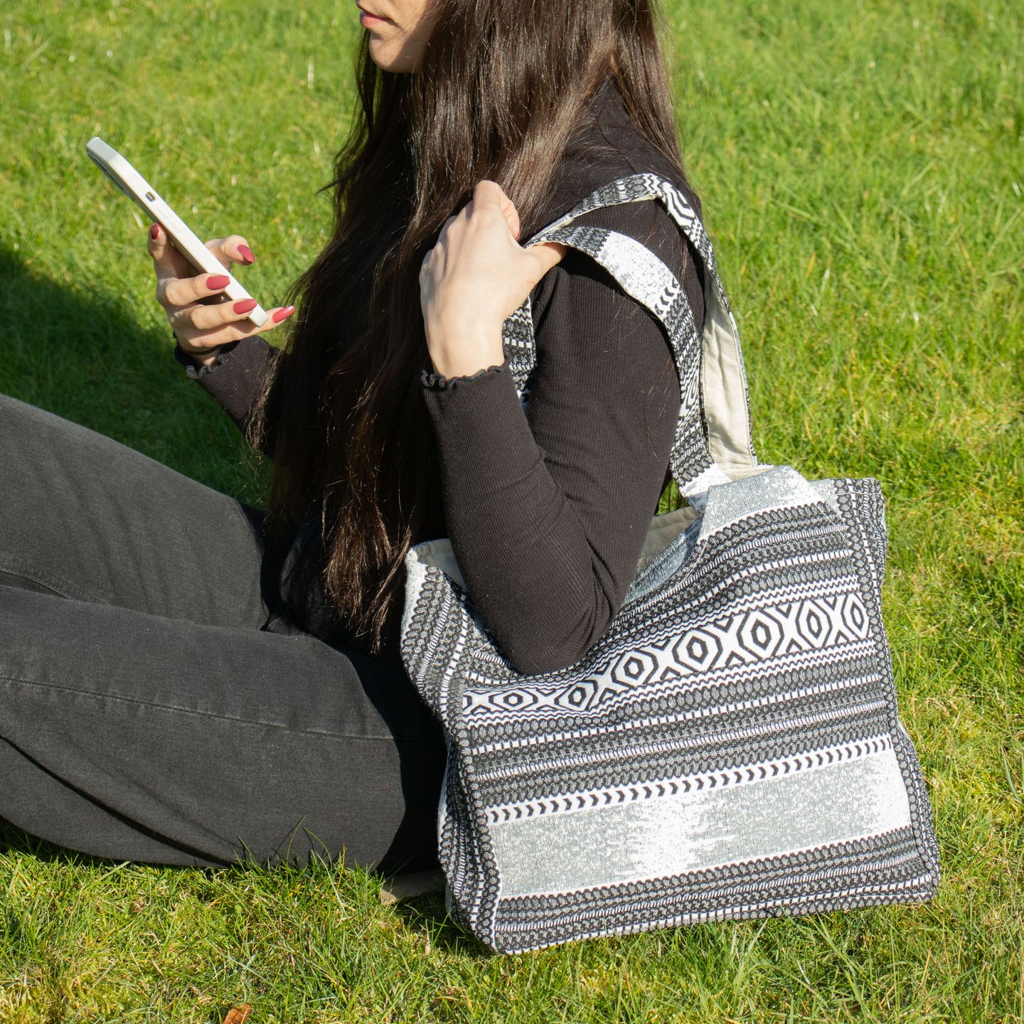 Nomad Sari Jacquard – Naturväskor