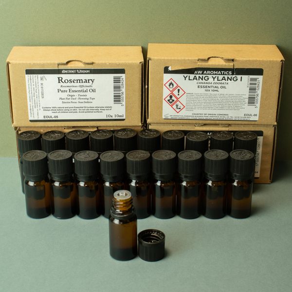 Eteriska Oljor 10ml Utan Etikett - Paket med 10 st.