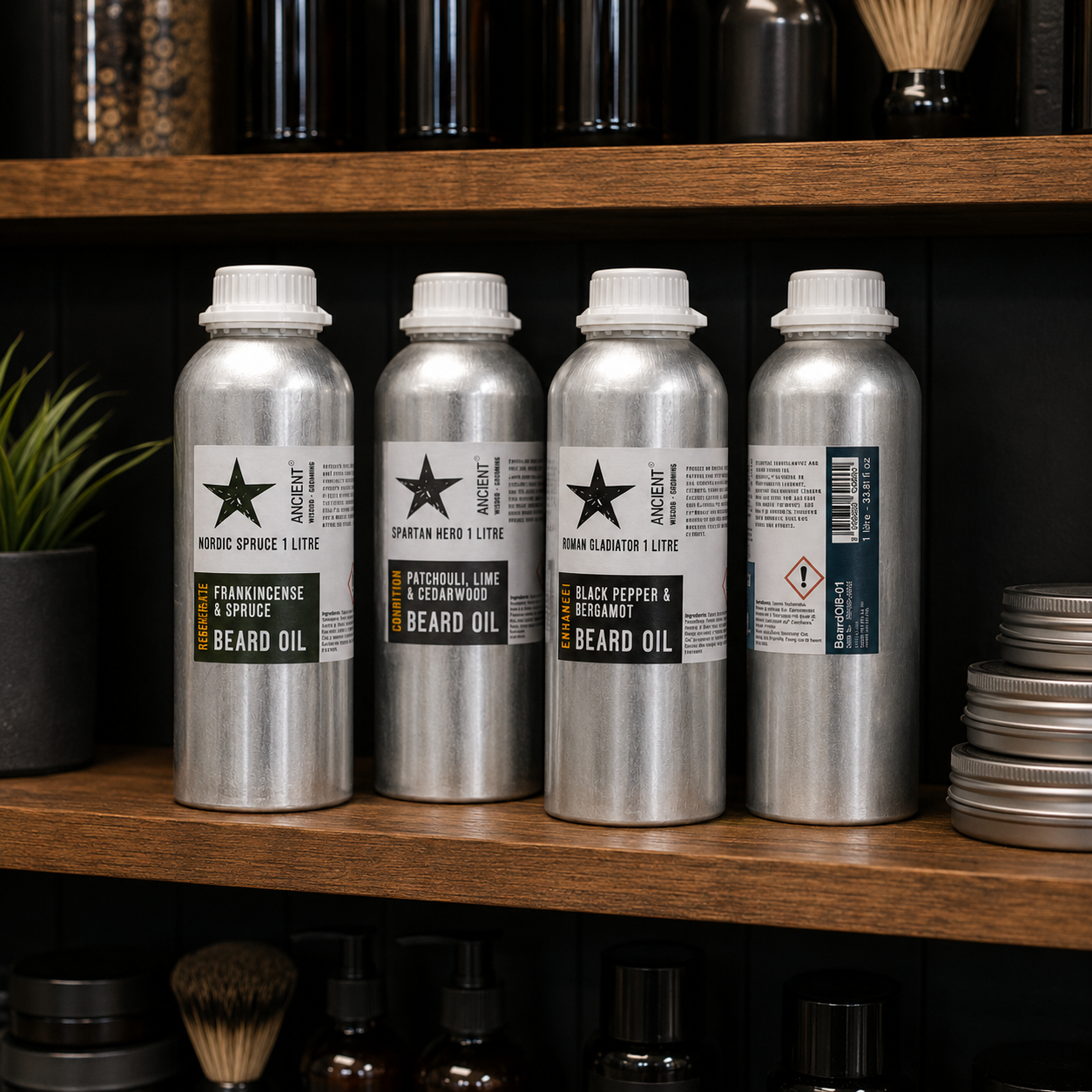 Rena och Naturliga Skäggoljor - 1 Liter