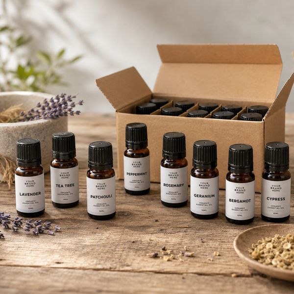 Ekologiska Eteriska Oljor 10 ml - Utan Etikett