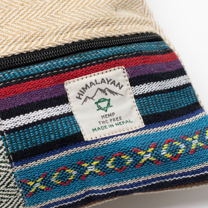 Patchwork Kathmandu toteväska - Dhaka-design (37x38 cm)