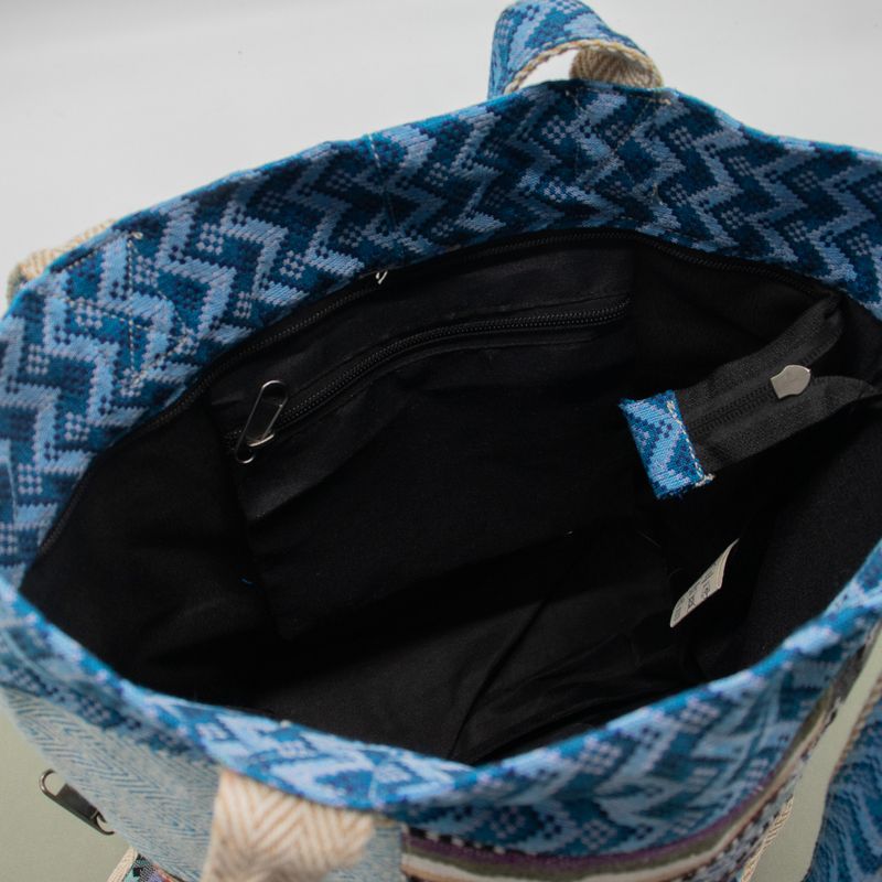 Patchwork Kathmandu toteväska - Dhaka-design (37x38 cm)