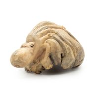 Handgjord parasitträskulptur - havsbevakande bläckfisk