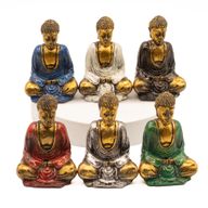 guld mini Buddha (assorterade färger)