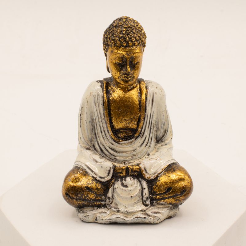 guld mini Buddha (assorterade färger)