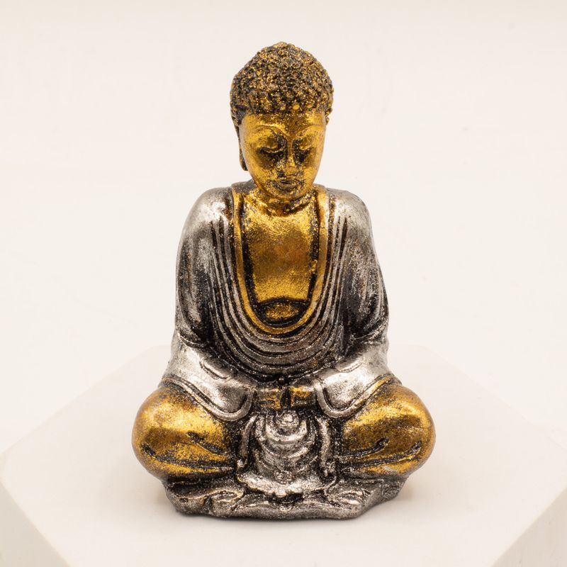 guld mini Buddha (assorterade färger)