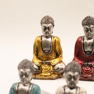 Silver Mini Buddha (Blandade färger)