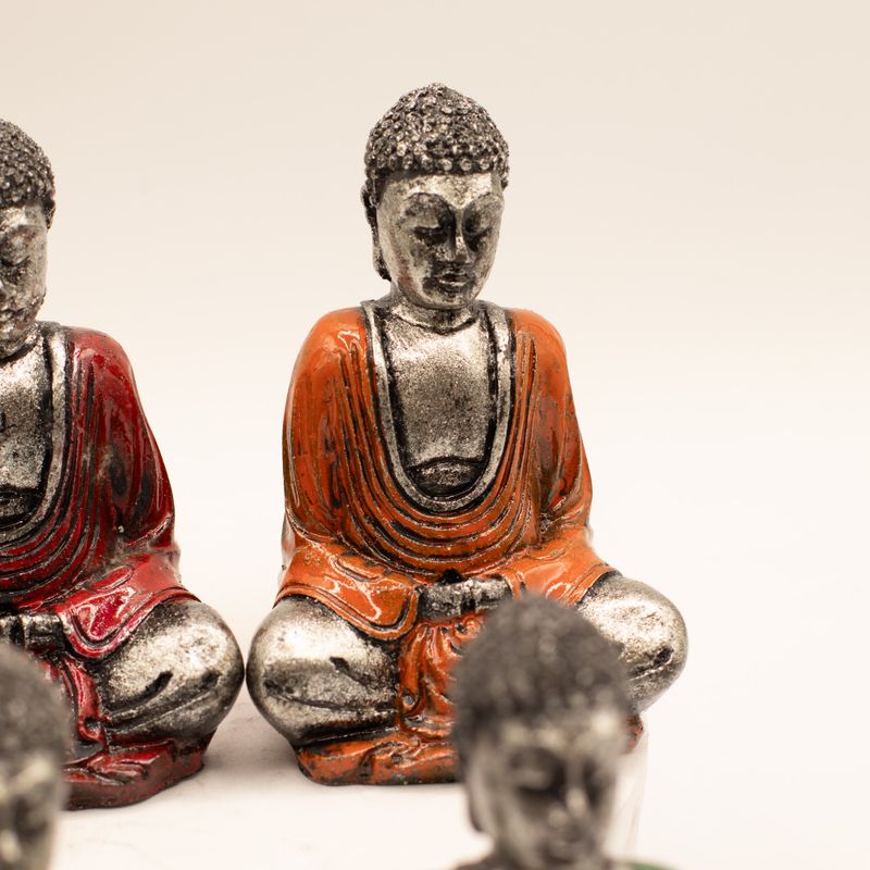 Silver Mini Buddha (Blandade färger)
