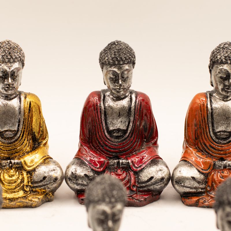 Silver Mini Buddha (Blandade färger)