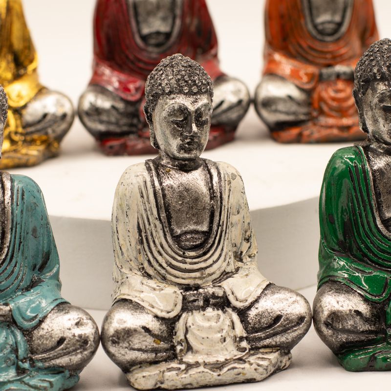 Silver Mini Buddha (Blandade färger)