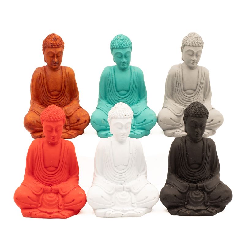 matt Mini Buddha (Blandade färger)