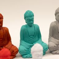 matt Mini Buddha (Blandade färger)