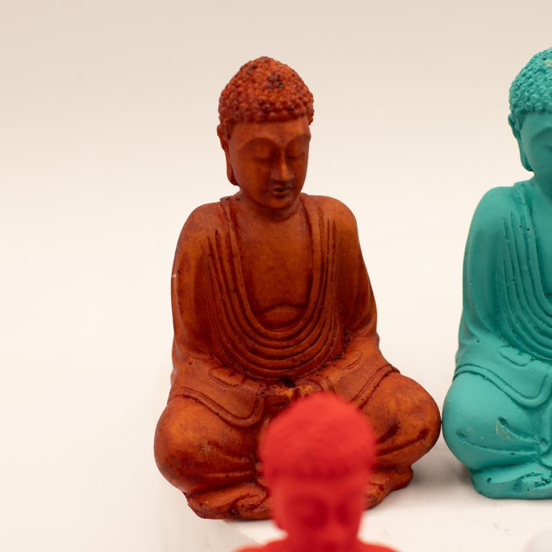 matt Mini Buddha (Blandade färger)