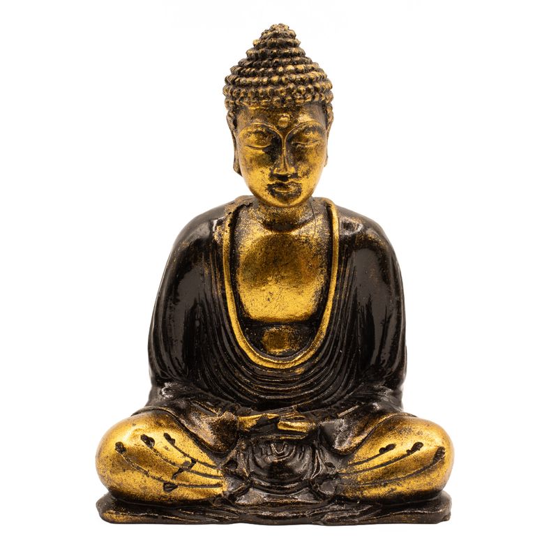 Svart och guld Buddha - Medium