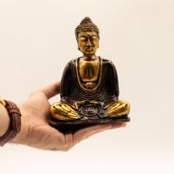 Svart och guld Buddha - Medium