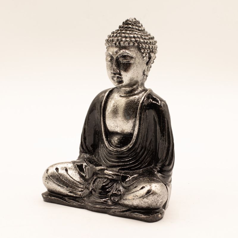 Svart & Grå Buddha - Medium