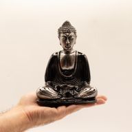 Svart & Grå Buddha - Medium
