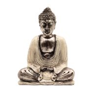 Vit och Grå Buddha - Medium