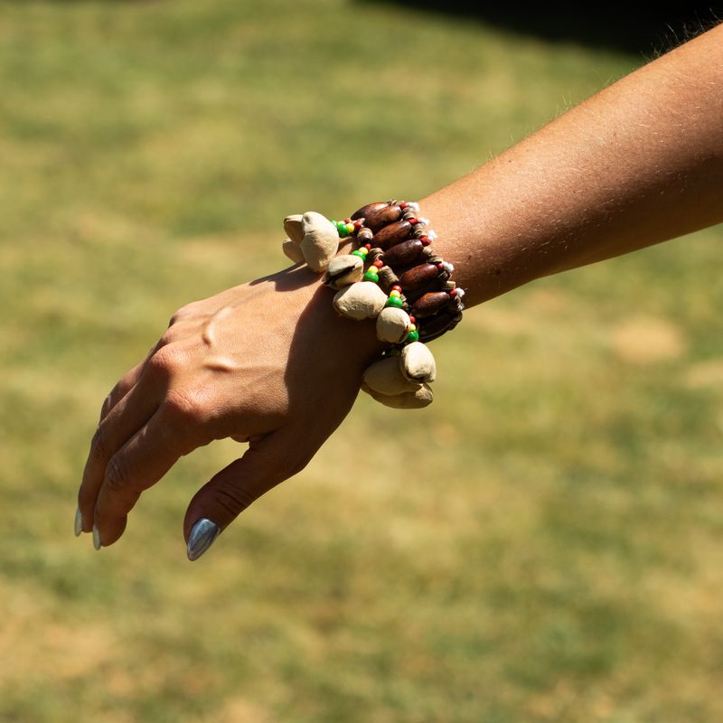 Kenari-skal handskakare - skallra-armband (15 stycken)