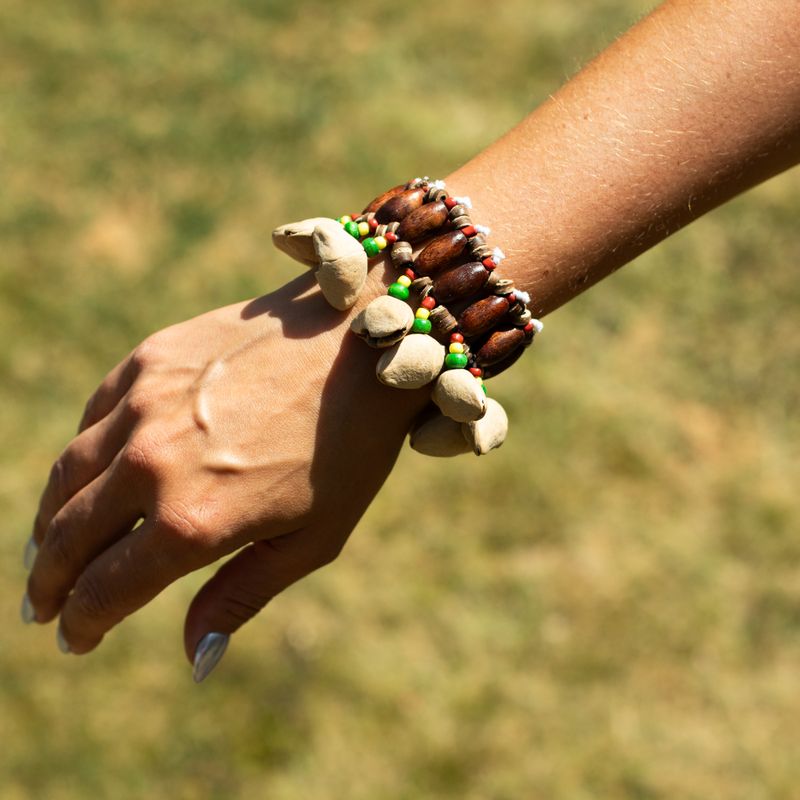 Kenari-skal handskakare - skallra-armband (15 stycken)