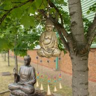 Indiska klockor - Stor Buddha 5 klockor