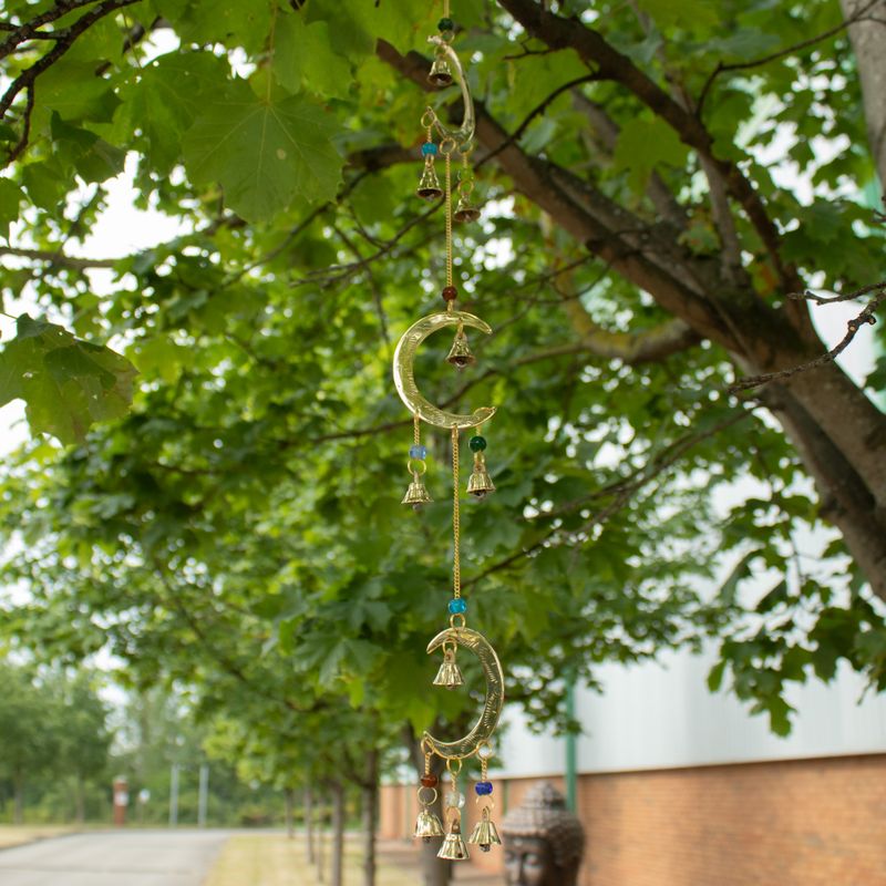 Indiska vindklockor - Moon Drop - 10 klockor - 6.5x63cm