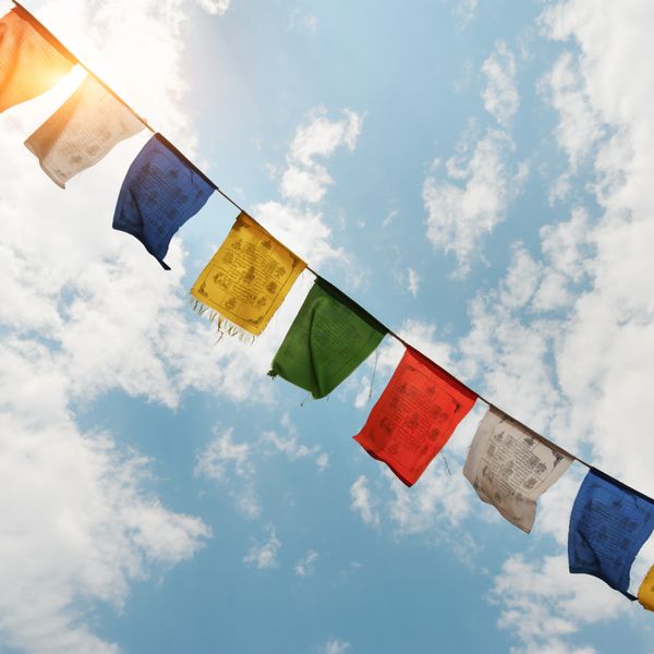 Tibetanska Böne- och Mantraflaggor