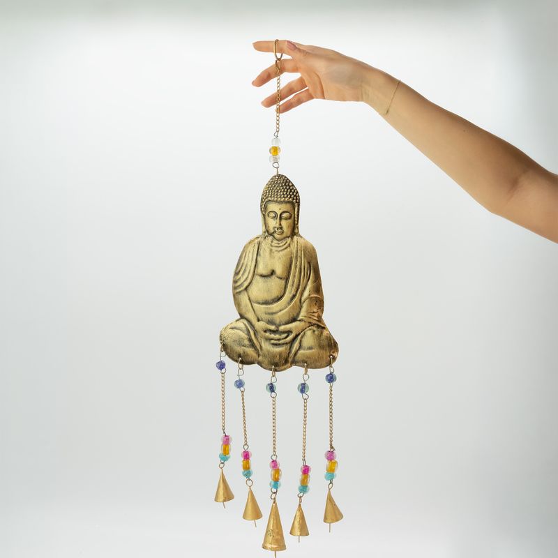 Indiska klockor - Stor Buddha 5 klockor