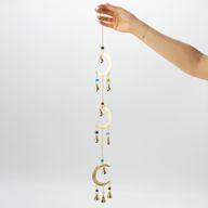 Indiska vindklockor - Moon Drop - 10 klockor - 6.5x63cm