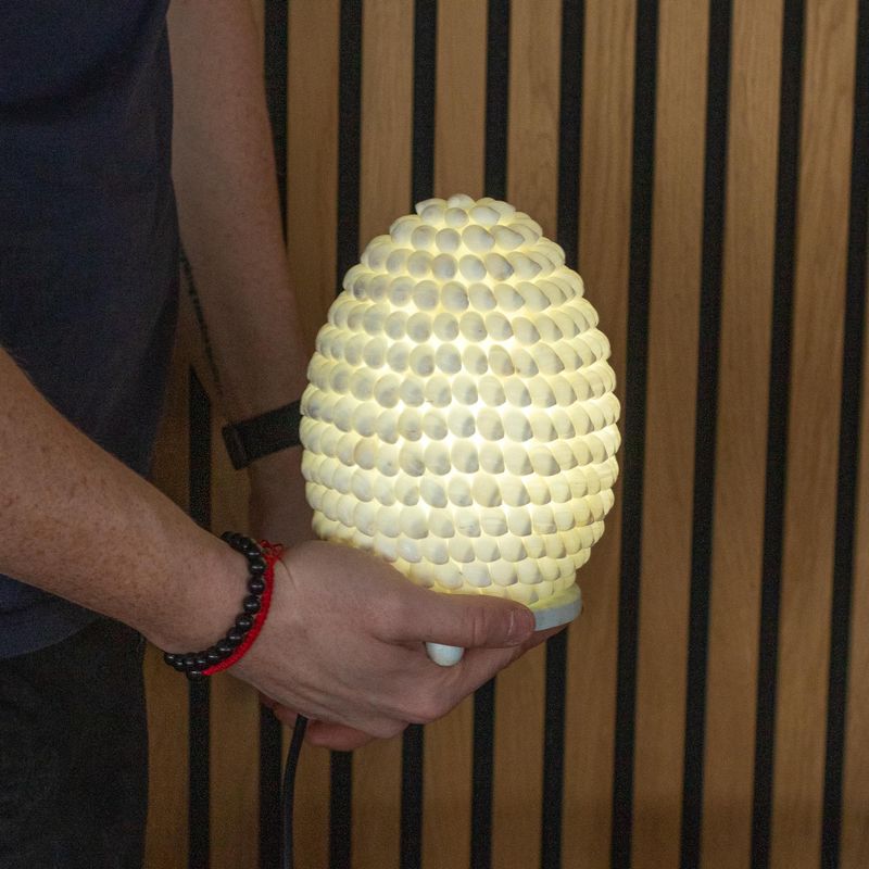 Boho Havsskal Lampa - Buting Shell Oval - 15 cm