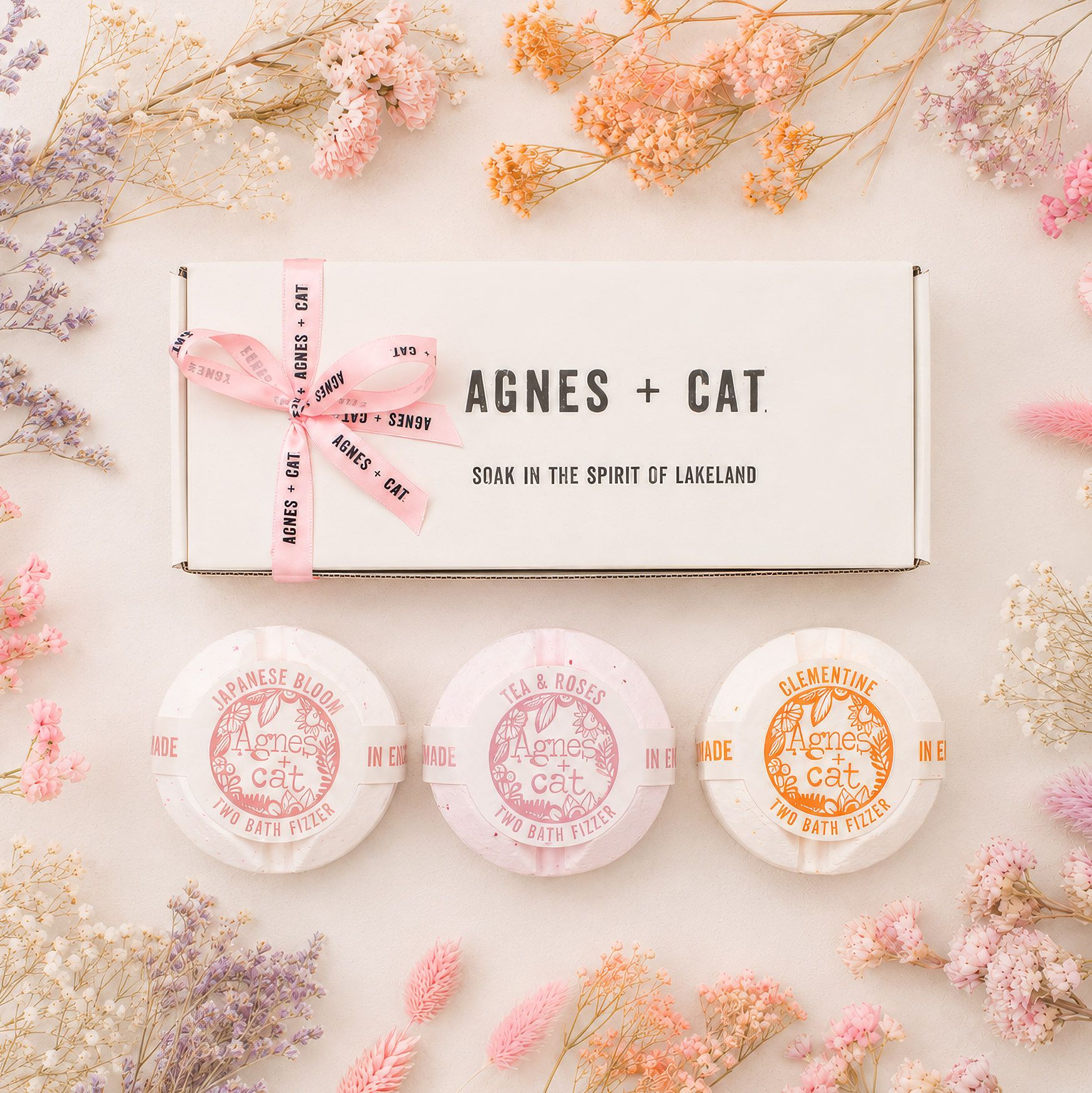 Agnes + Cat Presentset med Badtabletter