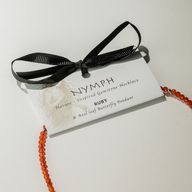Nymfisk Ande Ädelstenshalsbandsset - Blodmåne