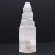 Naturlig selenit-tornlampa - 25 cm