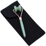 ädelstens käklinjerulle - jade med fodral