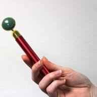 Ädelstens vibrationsmatta - jade med påse