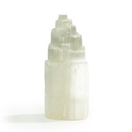 Naturlig selenit tornlampa - 20 cm