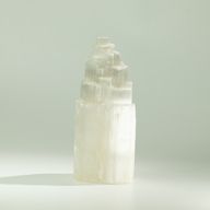 Naturlig selenit tornlampa - 20 cm